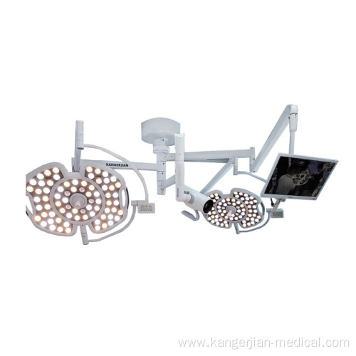 New design ceiling mounted 2 head LED shadowless operating light for surgical lamp for operating theatre